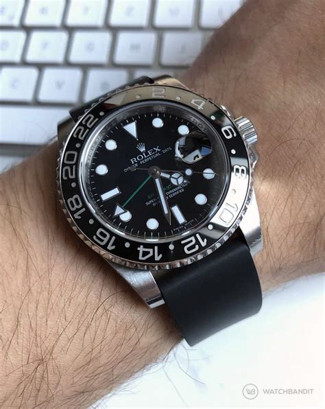 rolex gmt cuoio strap|rolex gmt master i rubber bands.